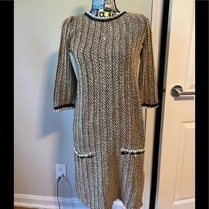 Like new Zara Trafaluc Tweed 70s Knitted Dress